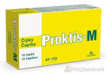 PROKTIS-M rektálne čapíky na hojenie rán 10ks