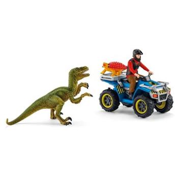 Schleich 41466 Útek pred Velociraptorom na štvorkolke (4059433572710)