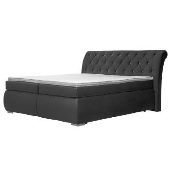 Sconto Posteľ boxspring CHERYL tmavosivá, 180x200 cm