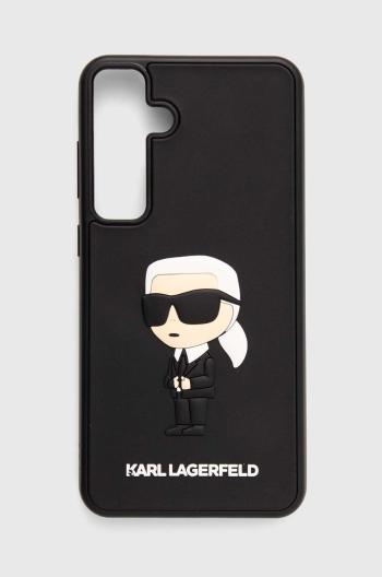 Puzdro na mobil Karl Lagerfeld S24+ S926 čierna farba, KLHCS24M3DRKINK