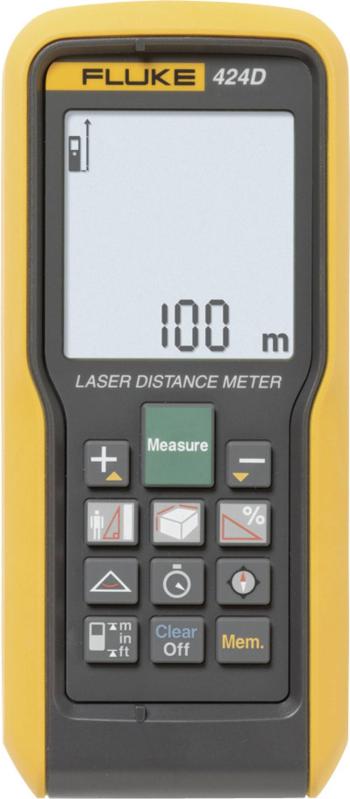 Fluke 424D laserový diaľkomer  adaptér statívu 6,3 mm (1/4) Rozsah merania (max.) 100 m
