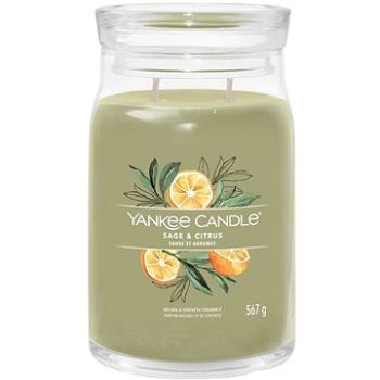 YANKEE CANDLE Signature sklo 2 knôty Sage & Citrus 567 g (5038581129365)