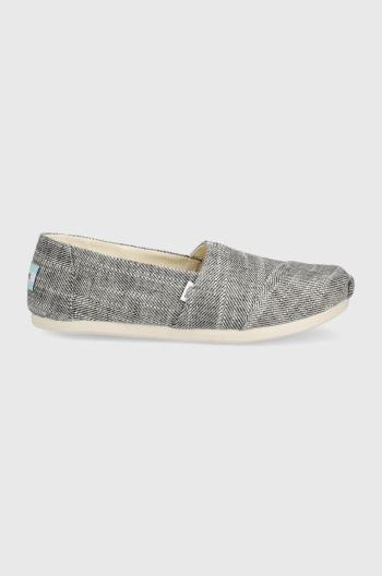 Espadrilky Toms Alpargata čierna farba,