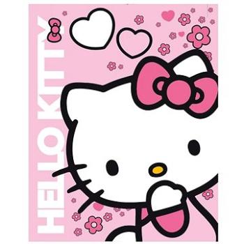 KAUFMANN detská obojstranná auto deka – Hello Kitty, 120 × 150 cm (4022123425405)