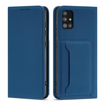 MG Magnet Card knižkové kožené puzdro na Samsung Galaxy A12 5G, modré