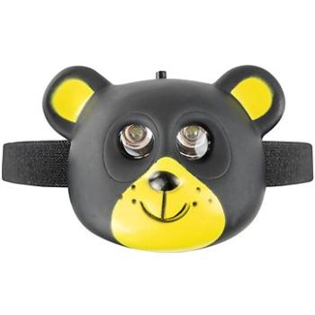 OXE LED čelové svietidlo pre deti, čierny medveď (581496)