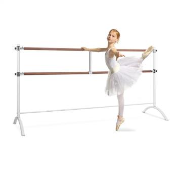 KLARFIT BARRE MARIE, DVOJITA BALETNA TYC, 220 X 113 CM, 2 X 38 MM, BIELA, 10034394