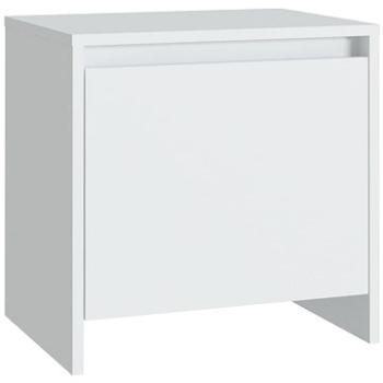 SHUMEE Nočný stolík biely 45 × 34 × 44,5 cm drevotrieska, 809863