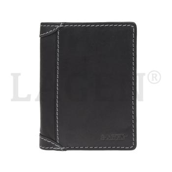 Lagen Pánska peňaženka kožená 51146 Čierna