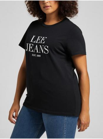 Čierne dámske tričko s potlačou Lee Graphic