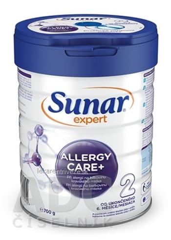 Sunar Expert ALLERGY CARE+ 2 dojčenská výživa (od ukonč. 6. mesiaca)(inov.2020) 1x700 g