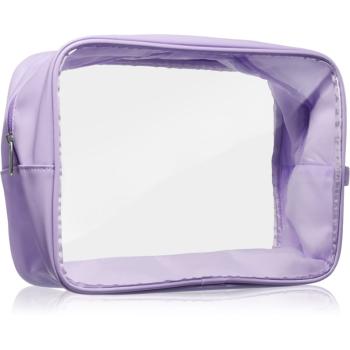 Notino Travel Collection Cosmetic bag transparentná kozmetická taštička XL Purple 27,5x20x12,5 cm 1 ks