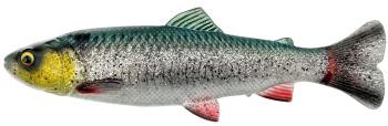 Savage gear gumová nástraha 4d linethru pulsetail trout slow sink green silver - 16 cm 51 g