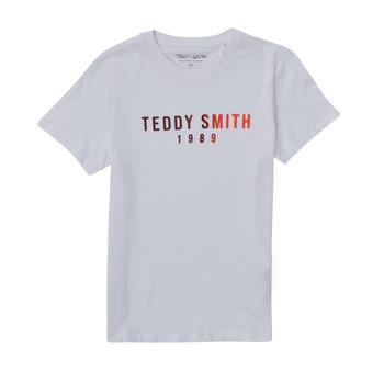 Teddy Smith  Tričká s krátkym rukávom T-FELZY  Biela