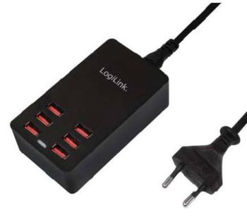 LogiLink PA0139 PA0139 USB nabíjačka do zásuvky (230 V) Výstupný prúd (max.) 6400 mA 6 x USB  auto-detect