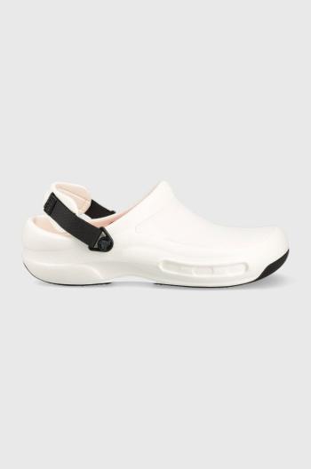 Šľapky Crocs Bistro Pro Lite Ride Clog biela farba, 205669