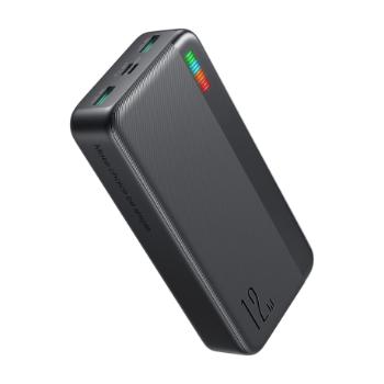 Joyroom JR-T017 Power Bank 20000mAh 2x USB / USB-C / Micro USB, čierna (JR-T017)