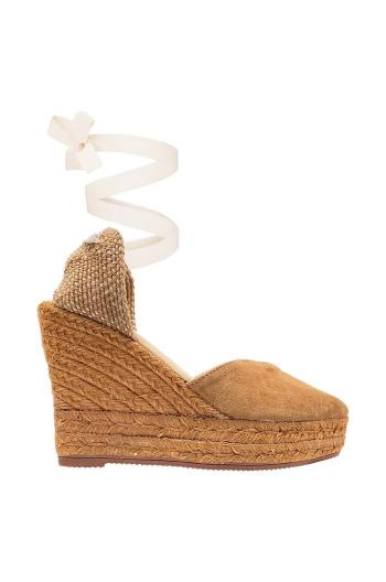 Espadrilky Manebi Heart-Shaped Wedge Espadrilles hnedá farba, R 2.0 WH