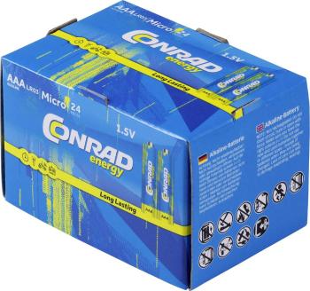 Conrad energy LR03 mikrotužková batérie typu AAA  alkalicko-mangánová  1.5 V 24 ks