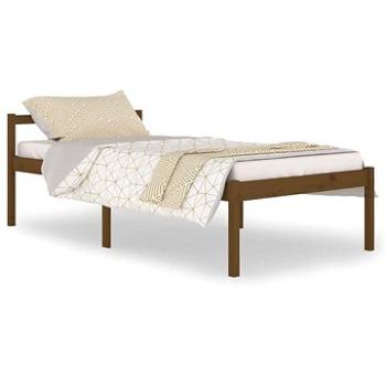 Rám postele medovo hnedý masívna borovica 100 × 200 cm, 810607