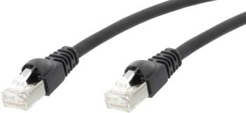 Telegärtner L00001A0089 RJ45 sieťové káble, prepojovacie káble CAT 6A S/FTP 2.00 m čierna samozhášavý, s ochranou 1 ks