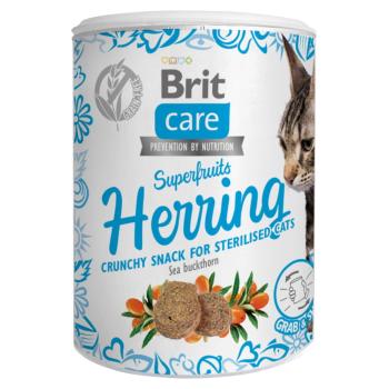 BRIT Care Snack Superfruits Herring so sleďom a rakytníkom pre mačky 100 g