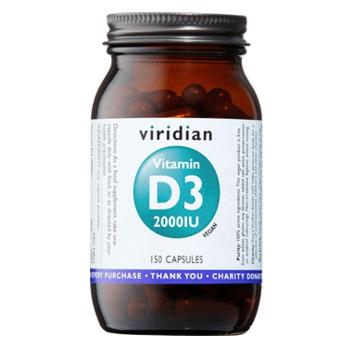 VIRIDIAN Vitamin D3 2000IU 150 kapsúl