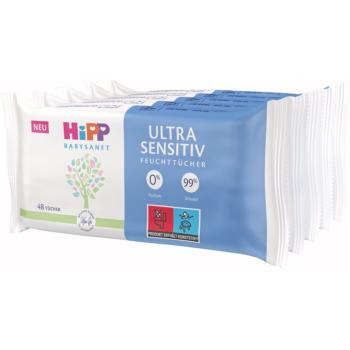 Hipp Babysanft Ultra Sensitive vlhčené obrúsky pre deti 5x48 ks