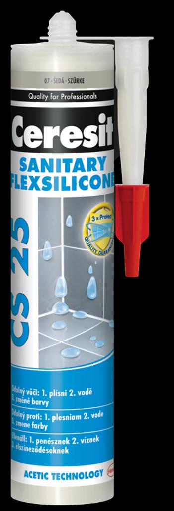 CERESIT CS 25 - Sanitárny silikón transparentny 280 ml