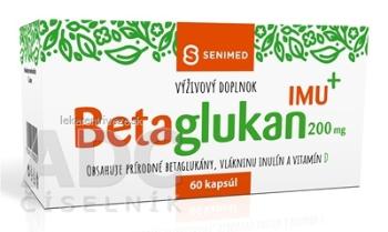SENIMED Betaglukan 200 mg IMU + cps s vlákninou a vitamínom D, 1x60 ks