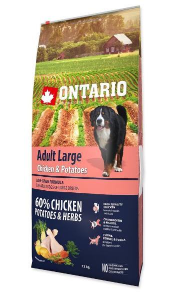 ONTARIO DOG ADULT LARGE CHICKEN AND POTATOES AND HERBS (12KG)