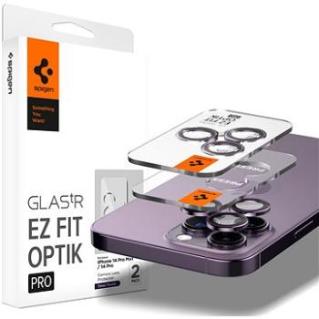 Spigen Glass EZ Fit Optik Pro 2 Pack Deep Purple iPhone 14 Pro/iPhone 14 Pro Max (AGL05597)