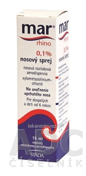 MAR rhino 0,1% nosový sprej aer nao 1x15 ml