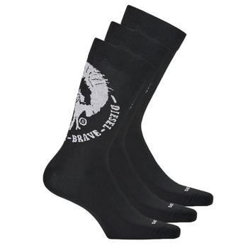 Diesel  Športové ponožky SKM-RAY-THREEPACK-0EASX-900  Čierna