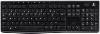 Logitech K270 Wireless Keyboard bezdrôtový klávesnica nemecká, QWERTZ, Windows® čierna odolné voči striekajúcej vode
