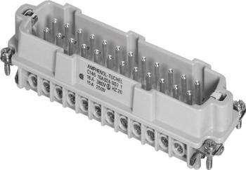 Amphenol C146 10A024 002 1-1 vložka pinového konektora Heavy | mate® C146 Počet kontaktov 24 + PE 1 ks