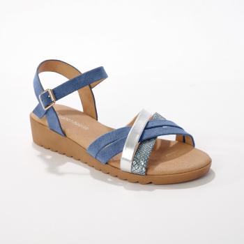 Blancheporte Remienkové sandále, modré modrá 40