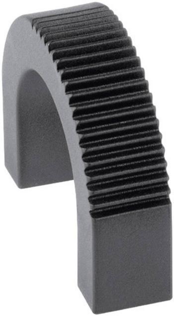 Mentor 3210.1003 úchyt s otvormi pre prsty  čierna (d x š x v) 35 x 9.5 x 27 mm 1 ks