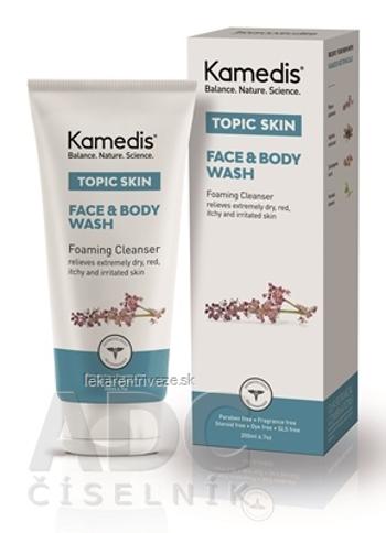 Kamedis TOPIC SKIN FACE & BODY WASH umývací gél na tvár a telo (inov.2019) 1x200 ml