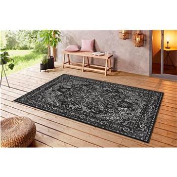 Kusový orientálny Flatweave 104807 Black / Cream 80 × 150 cm (276986-104325)