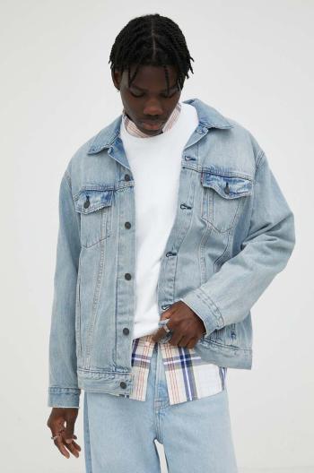 Bavlnená rifľová bunda Levi's prechodná, oversize