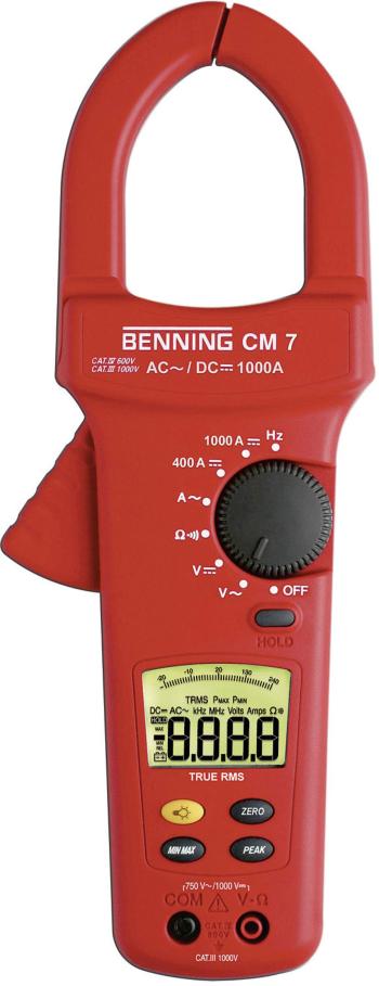 Benning CM 7 prúdové kliešte, ručný multimeter  digitálne/y  CAT IV 600 V Displej (counts): 4000