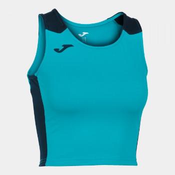 RECORD II TOP FLUOR TURQUOISE-NAVY S