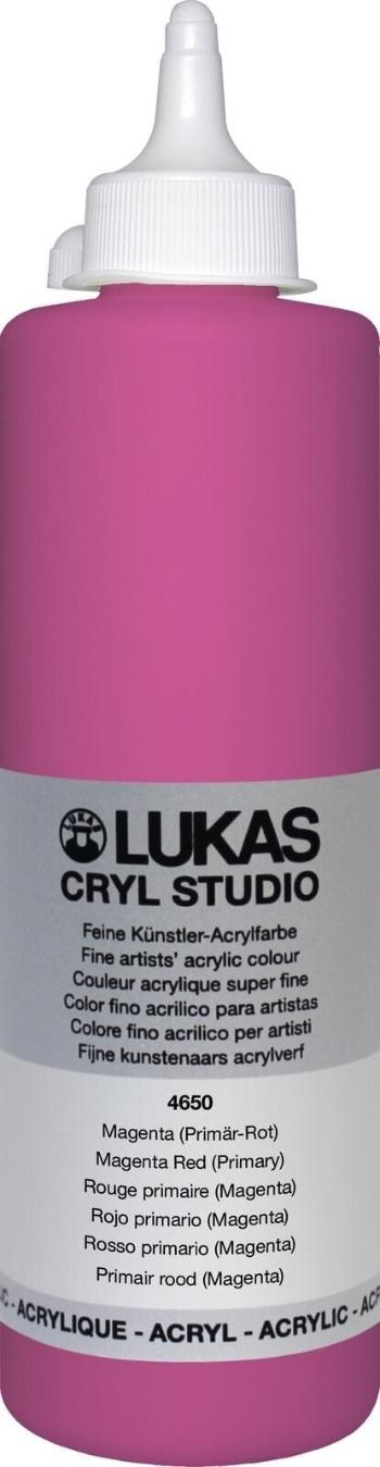 Lukas Cryl Studio Plastic Bottle Akrylová farba Magenta Red (Primary) 500 ml 1 ks