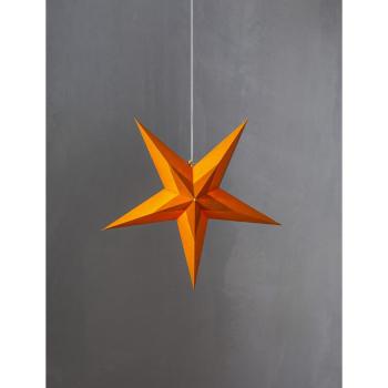 Oranžová vianočná svetelná dekorácia Star Trading Diva, ø 60 cm