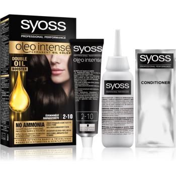 Syoss Oleo Intense permanentná farba na vlasy s olejom odtieň 2-10 Black brown 1 ks
