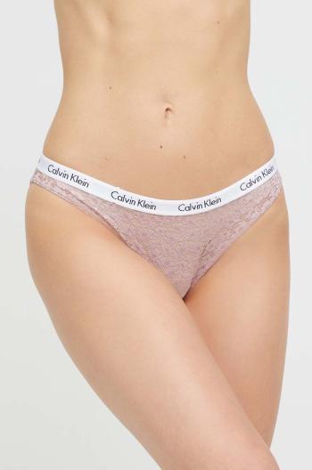 Nohavičky Calvin Klein Underwear ružová farba