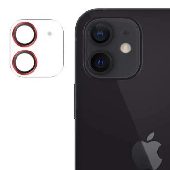 Joyroom Shining ochranné sklo na kameru na iPhone 12 mini, červené (JR-PF686)