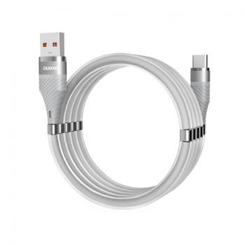 Dudao Self Organizing magnetický kábel USB / USB-C 5A 1m, sivý (L1xsT light gray)