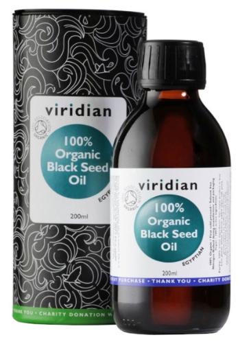 VIRIDIAN 100% Organic Black Seed Oil 200 ml